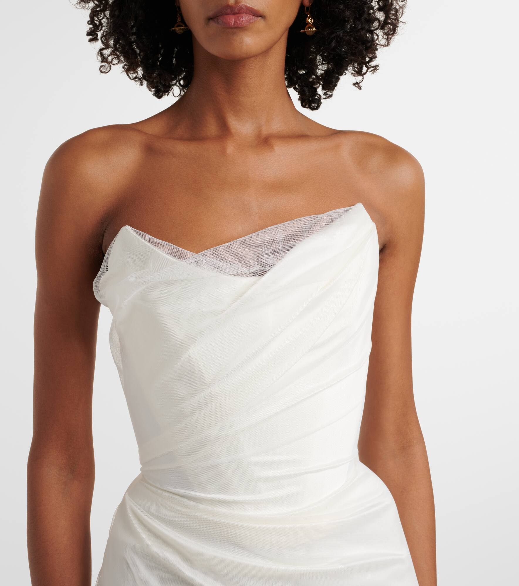 Bridal Nova Reha tulle and satin gown - 4