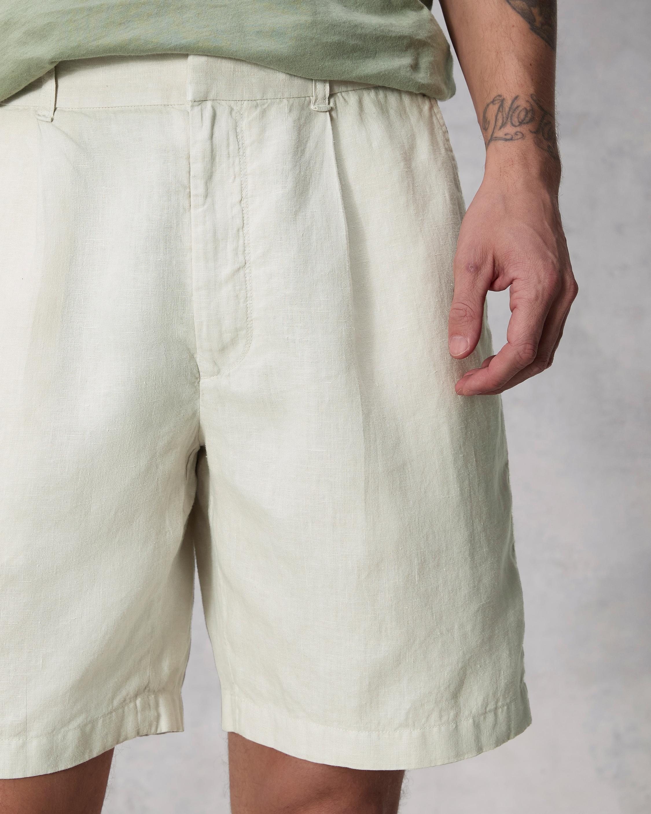 Elliot Pleated Linen Short - 6