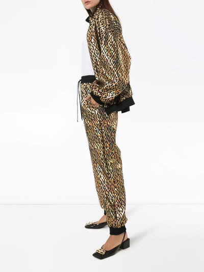 GUCCI G Rhombus metallic track pants outlook