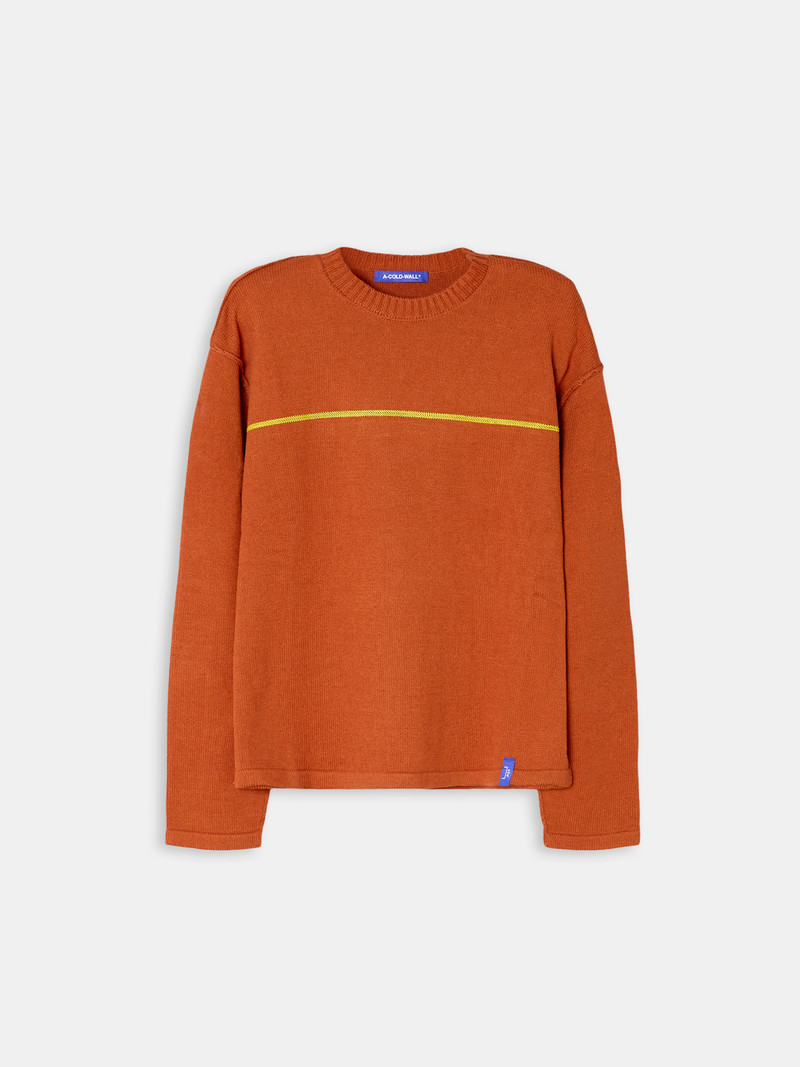 Mercury Crew Knit Rust 1