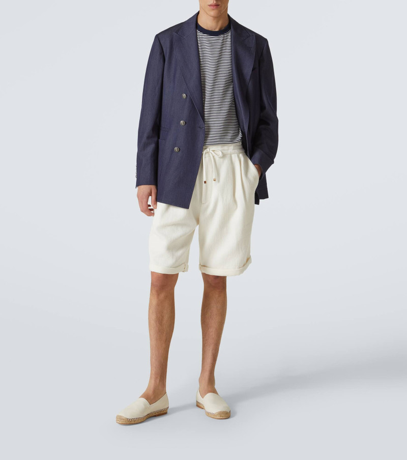 Brunello Cucinelli Linen gabardine bermuda shorts outlook