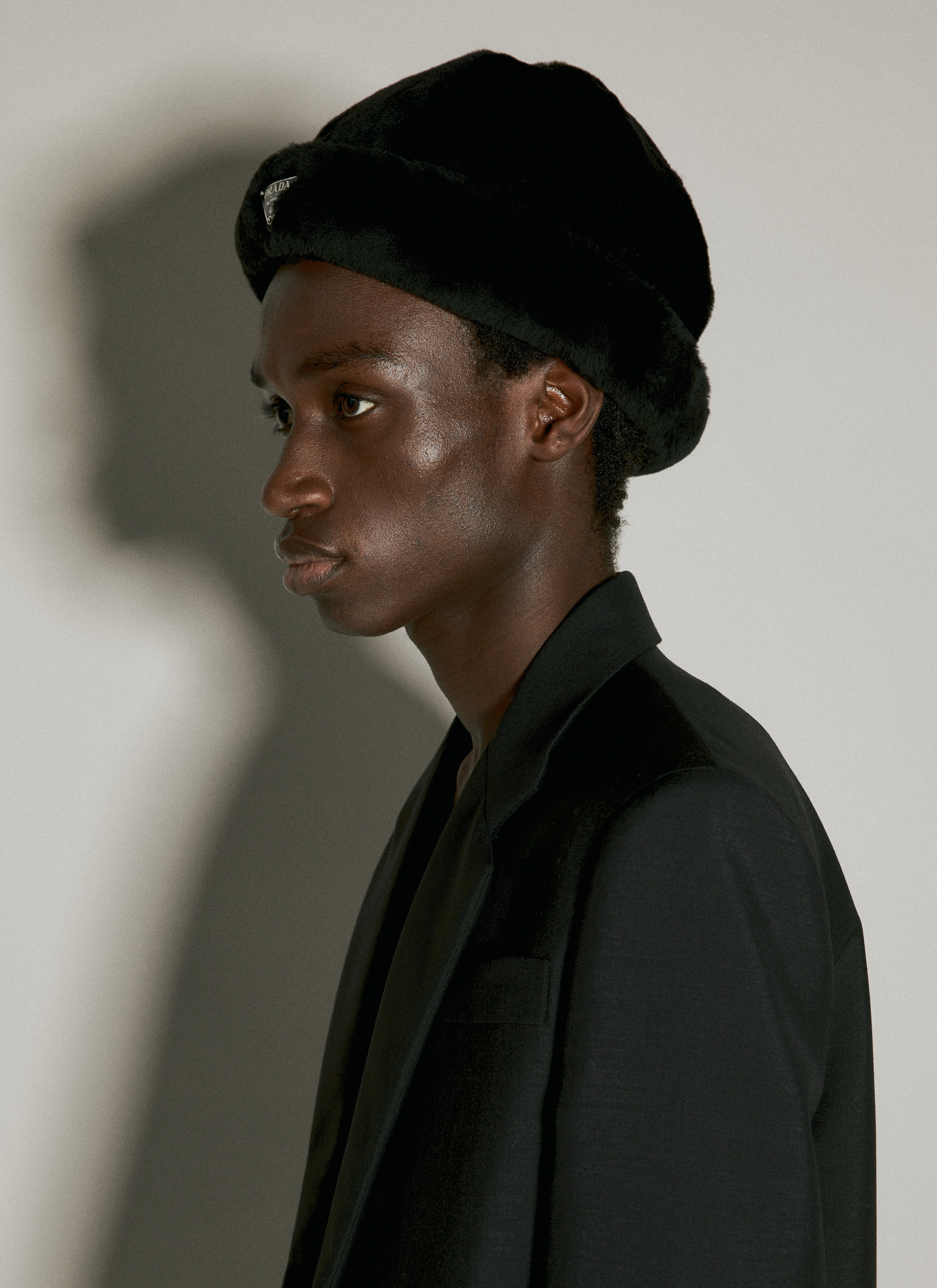 Logo Plaque Shearling Hat - 3