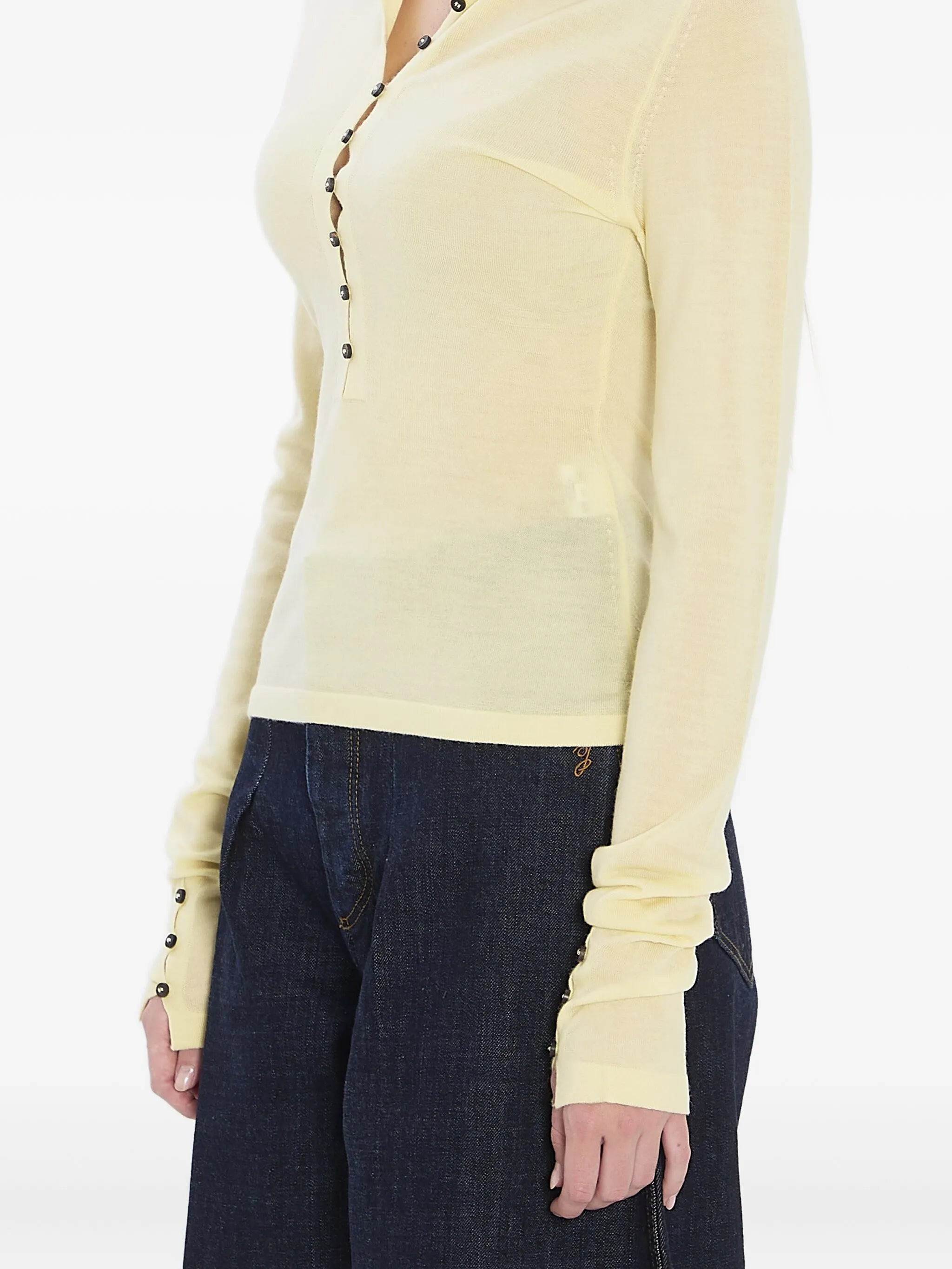 button-detail polo top - 2