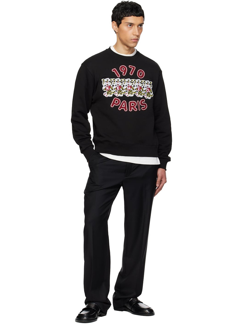 KENZO Black Kenzo Paris Straight Tailored Trousers outlook