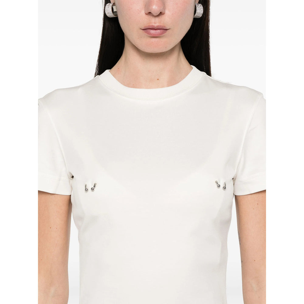 Mugler White Tops - T-Shirts & Jerseys Women - 4