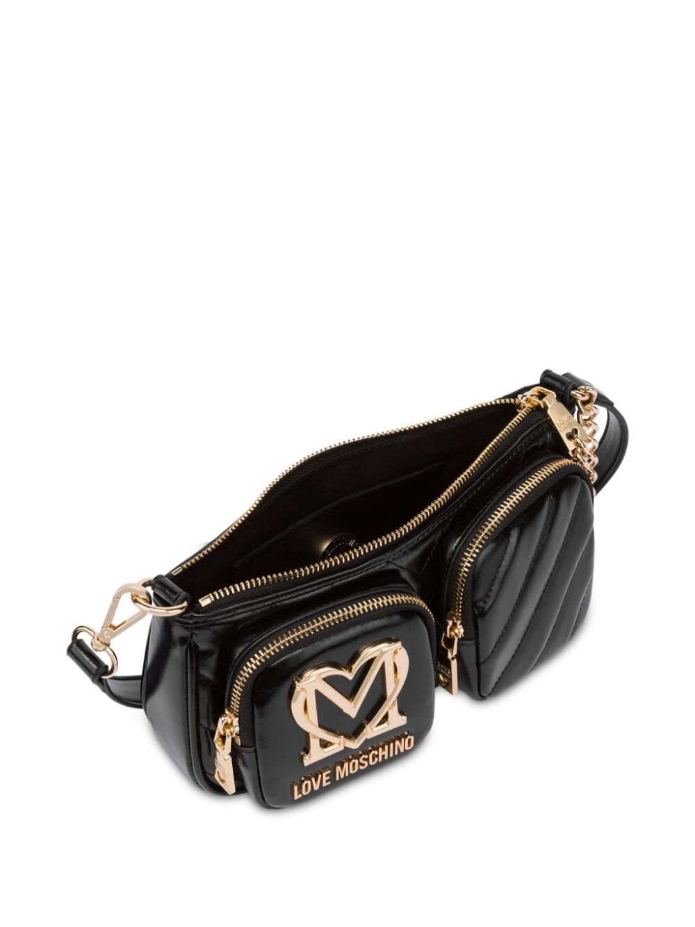 logo-plaque shoulder bag - 3