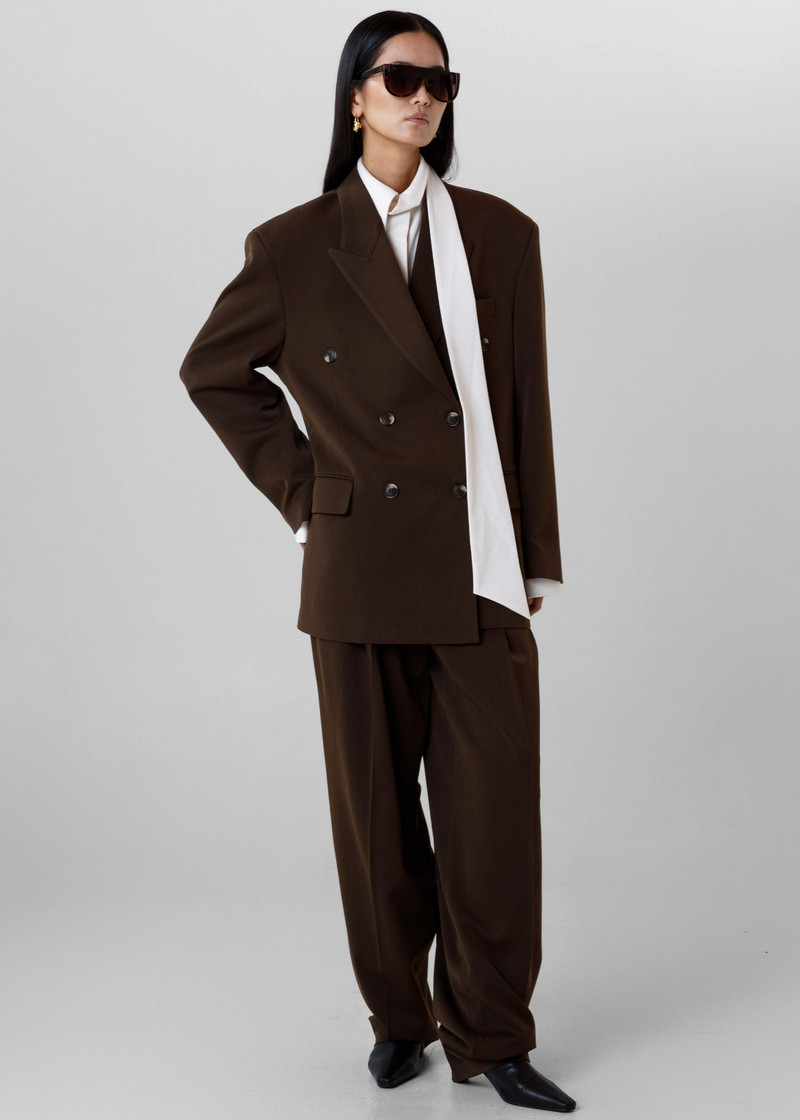 Vester Pleated Trousers - Brown 10
