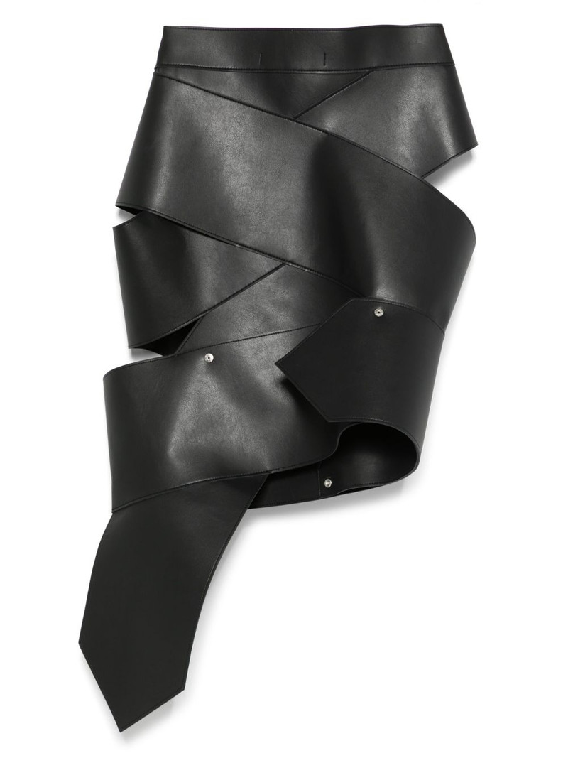 Junya Watanabe asymmetric midi skirt outlook