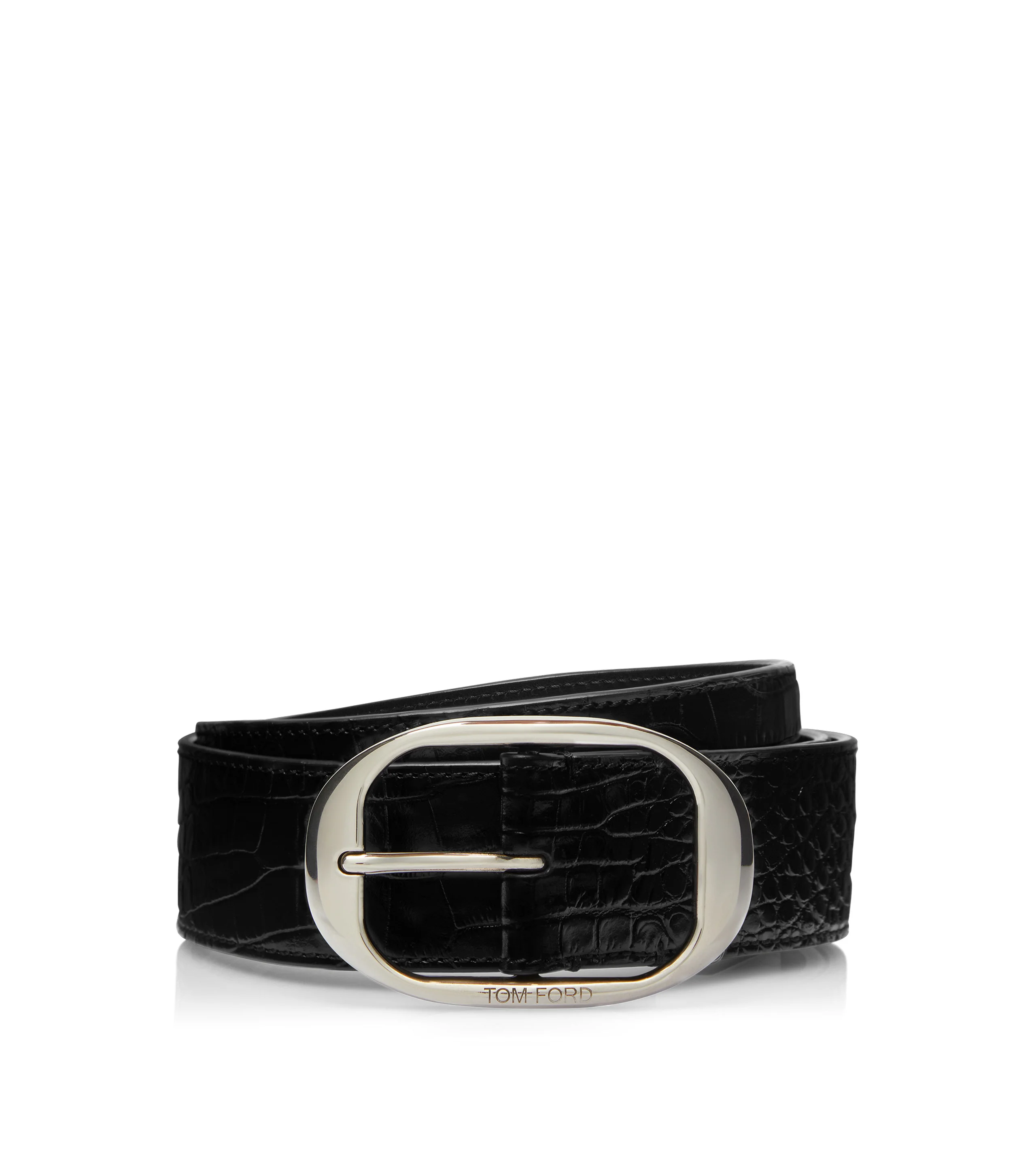 PRINTED ALLIGATOR OVAL BELT - 1