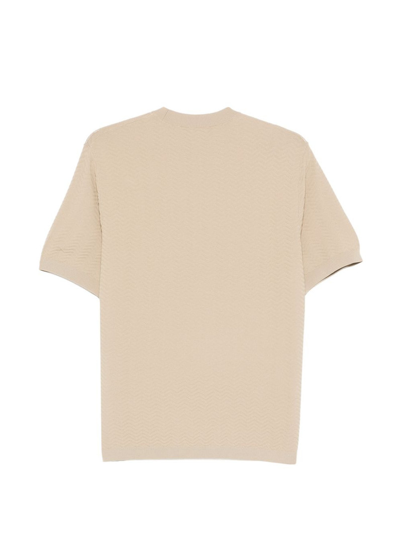 EMPORIO ARMANI textured short-sleeve T-shirt outlook