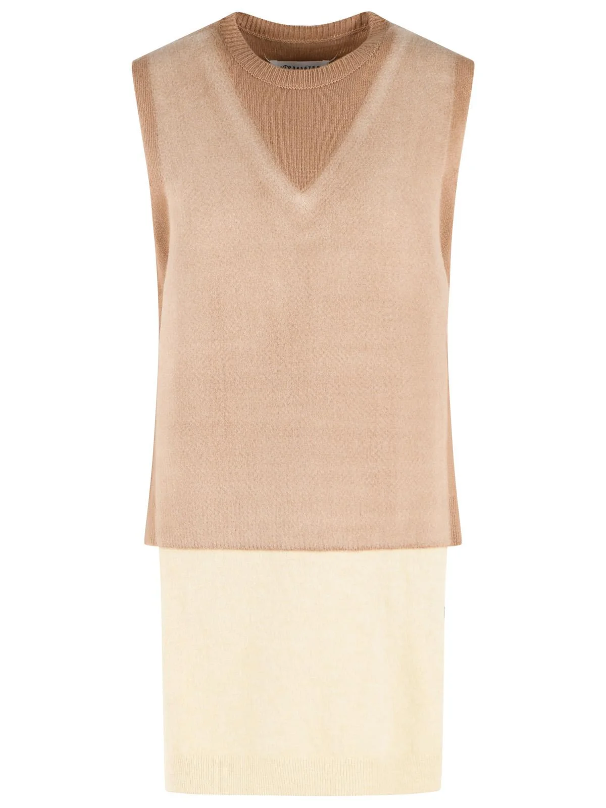 Maison Margiela Beige Virgin Wool Vest Women - 1