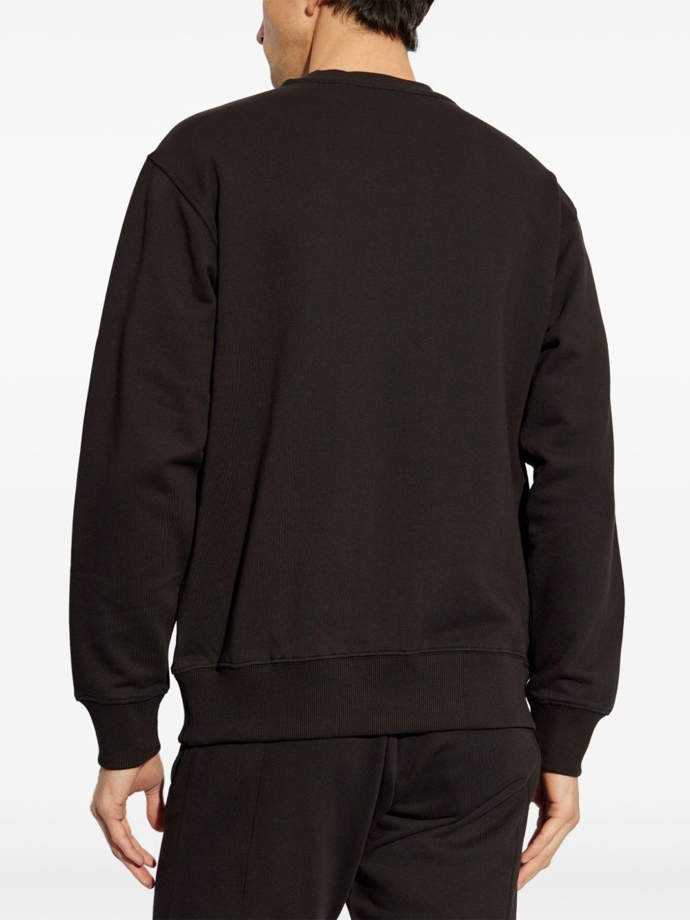 metallic logo-print sweatshirt - 4