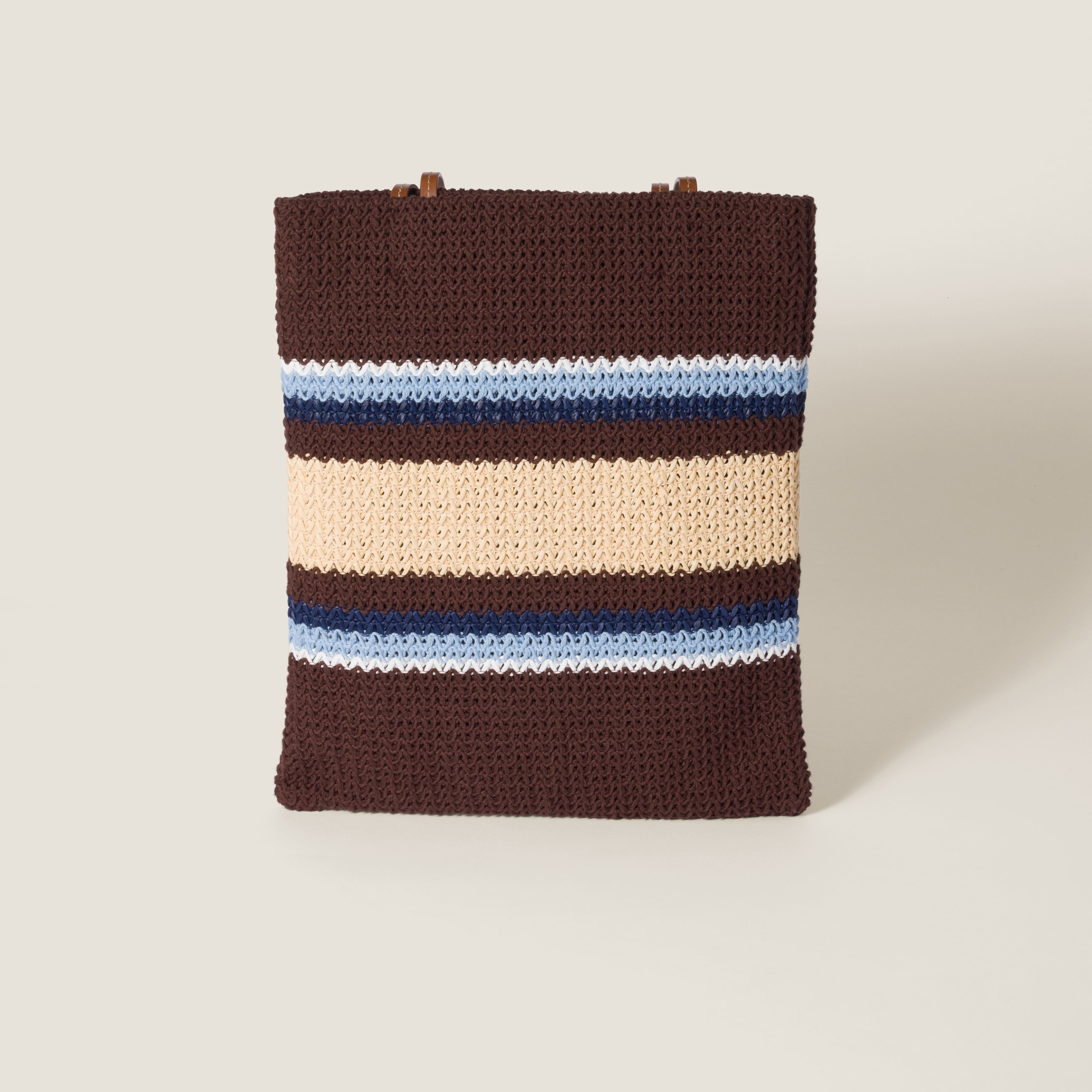 Raffia-effect woven tote bag - 4