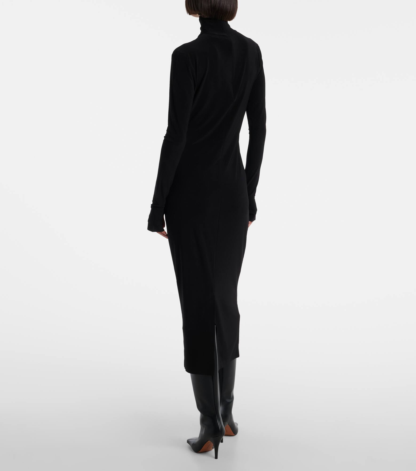 Turtleneck midi dress - 3