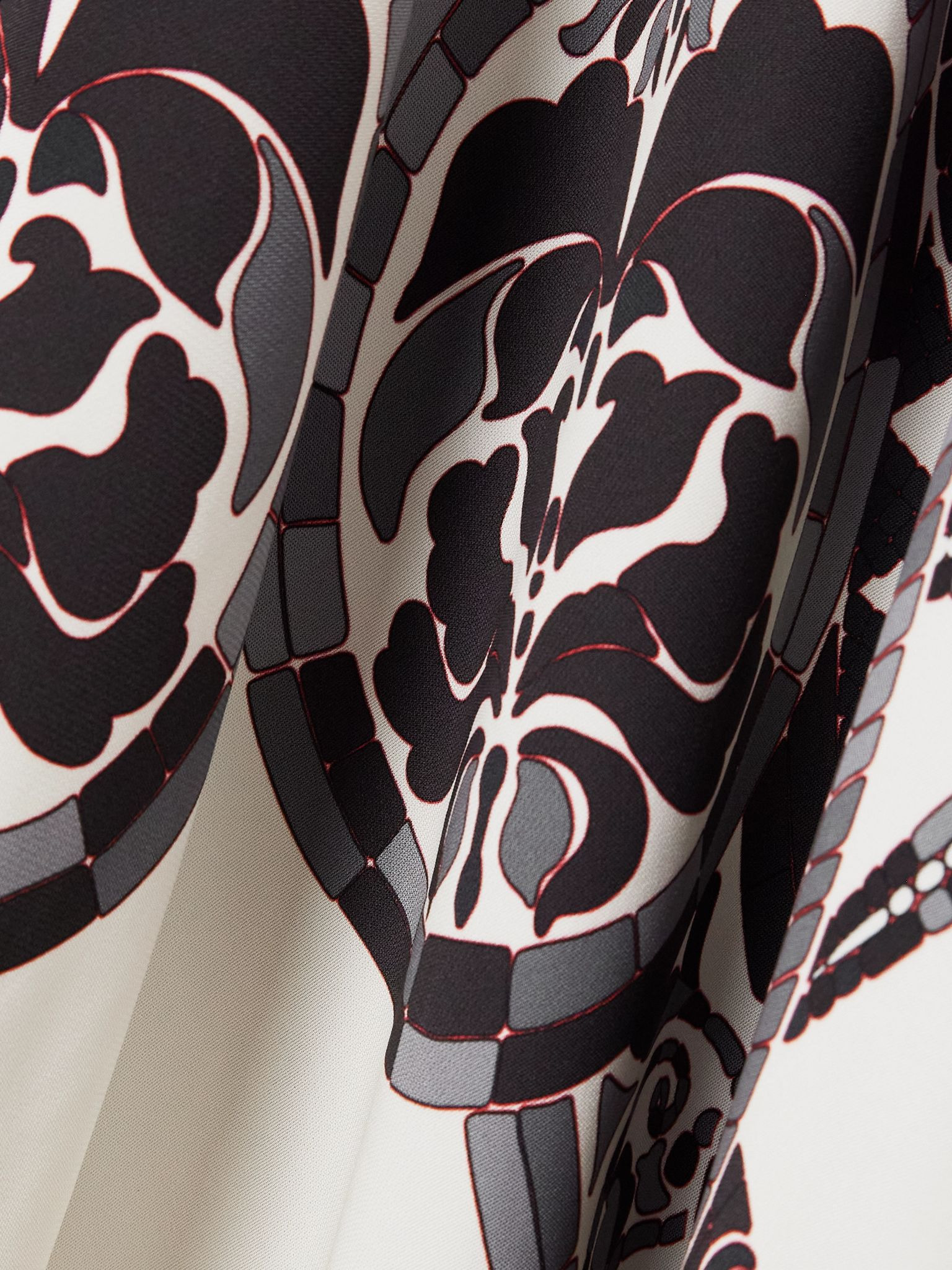 Printed crepe midi wrap dress Multi - 4