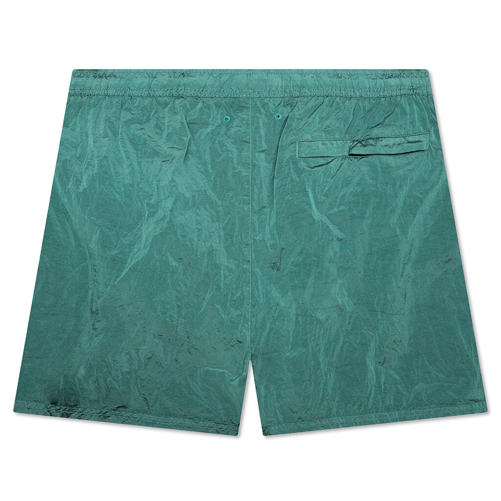 NYLON METAL SHORTS - TURQUOISE - 2