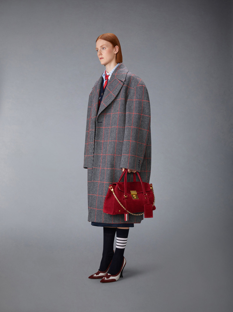 Thom Browne BOLTON BAG IN CALF SUEDE outlook