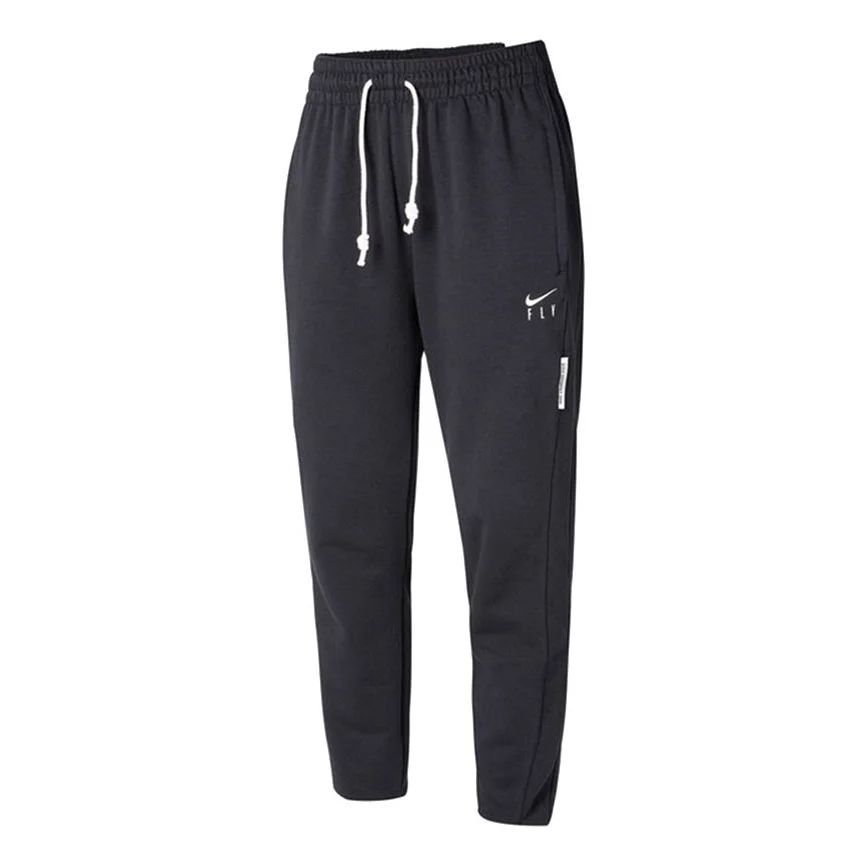 (WMNS) Nike Swoosh Fly Standard Issue Embroidery Logo Sports Trousers Black DA6466-010 - 1