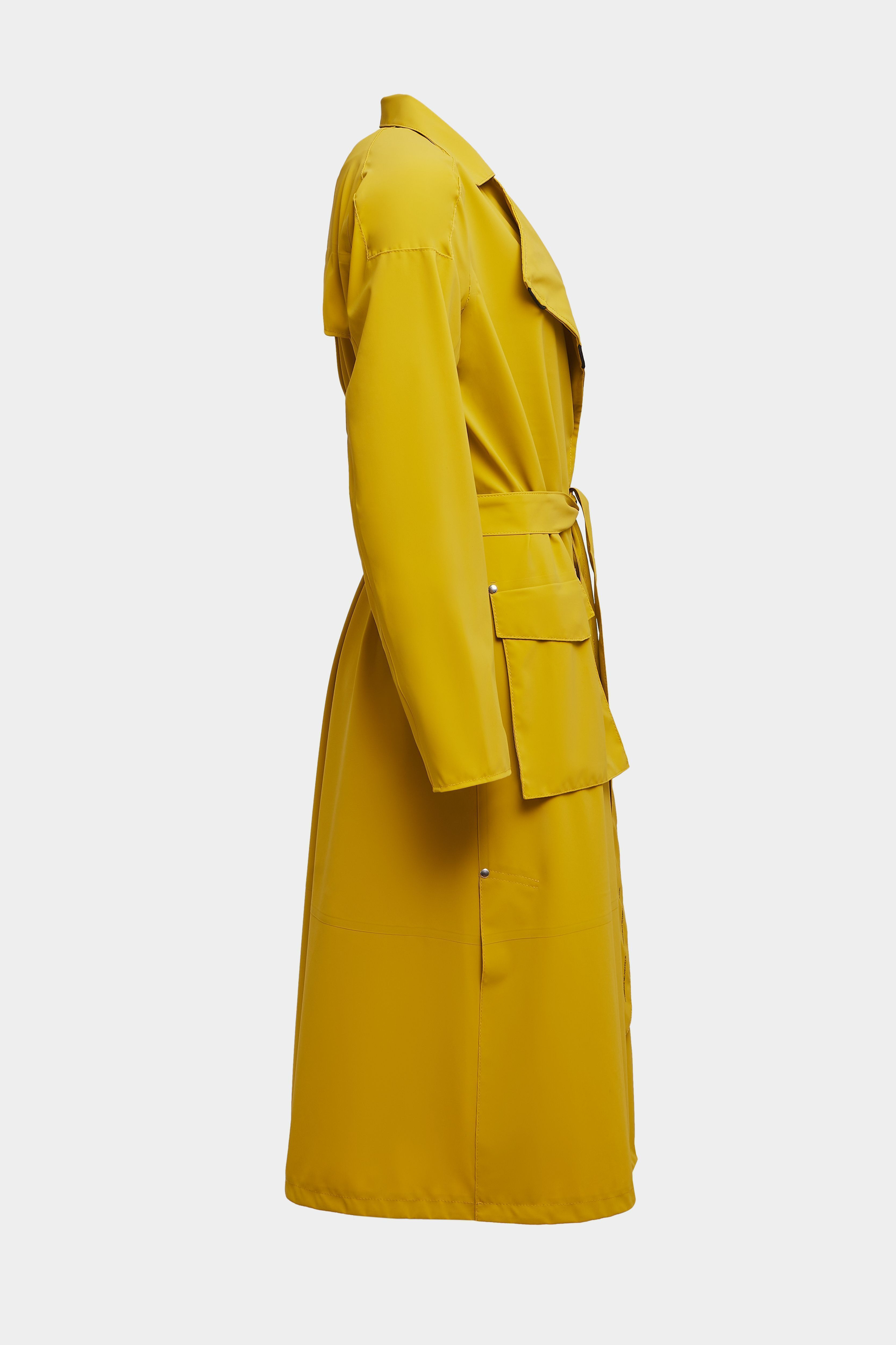 Kista Matte Trench Coat Gold - 5