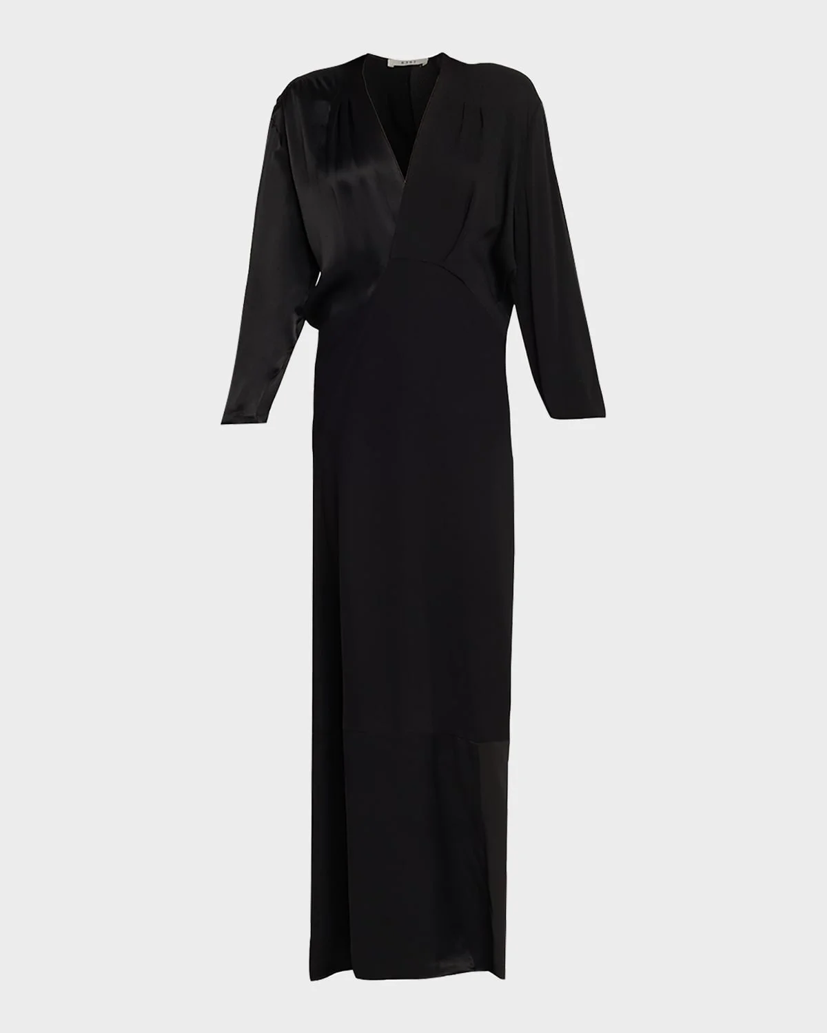 Long Patchwork S-Curve Dress - 1