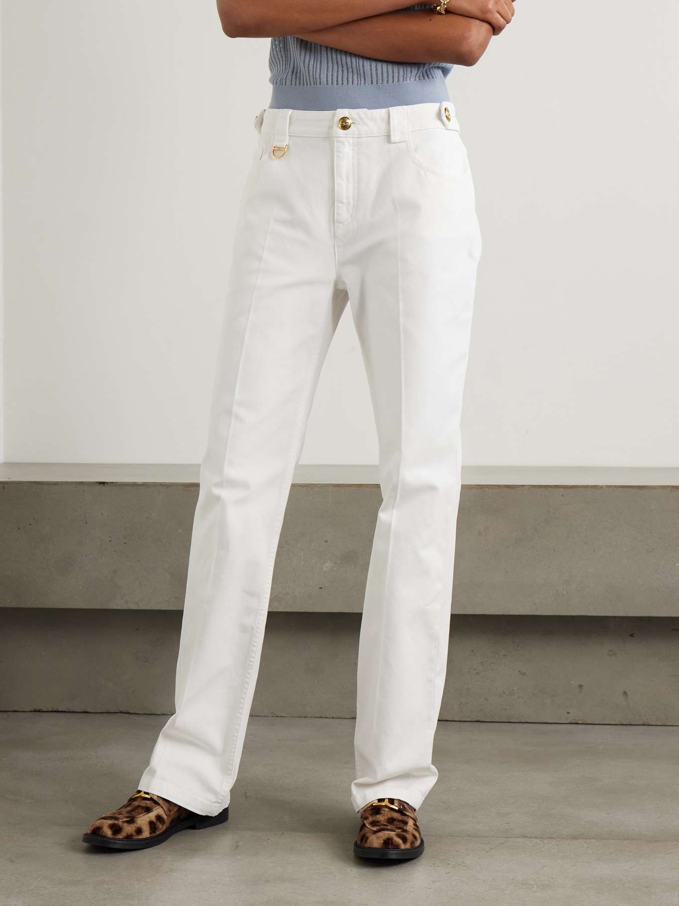 【関税&送料込】Chloe Jeans White Chloé High Rise Flare Jeans In Denim in White | Chloé HK