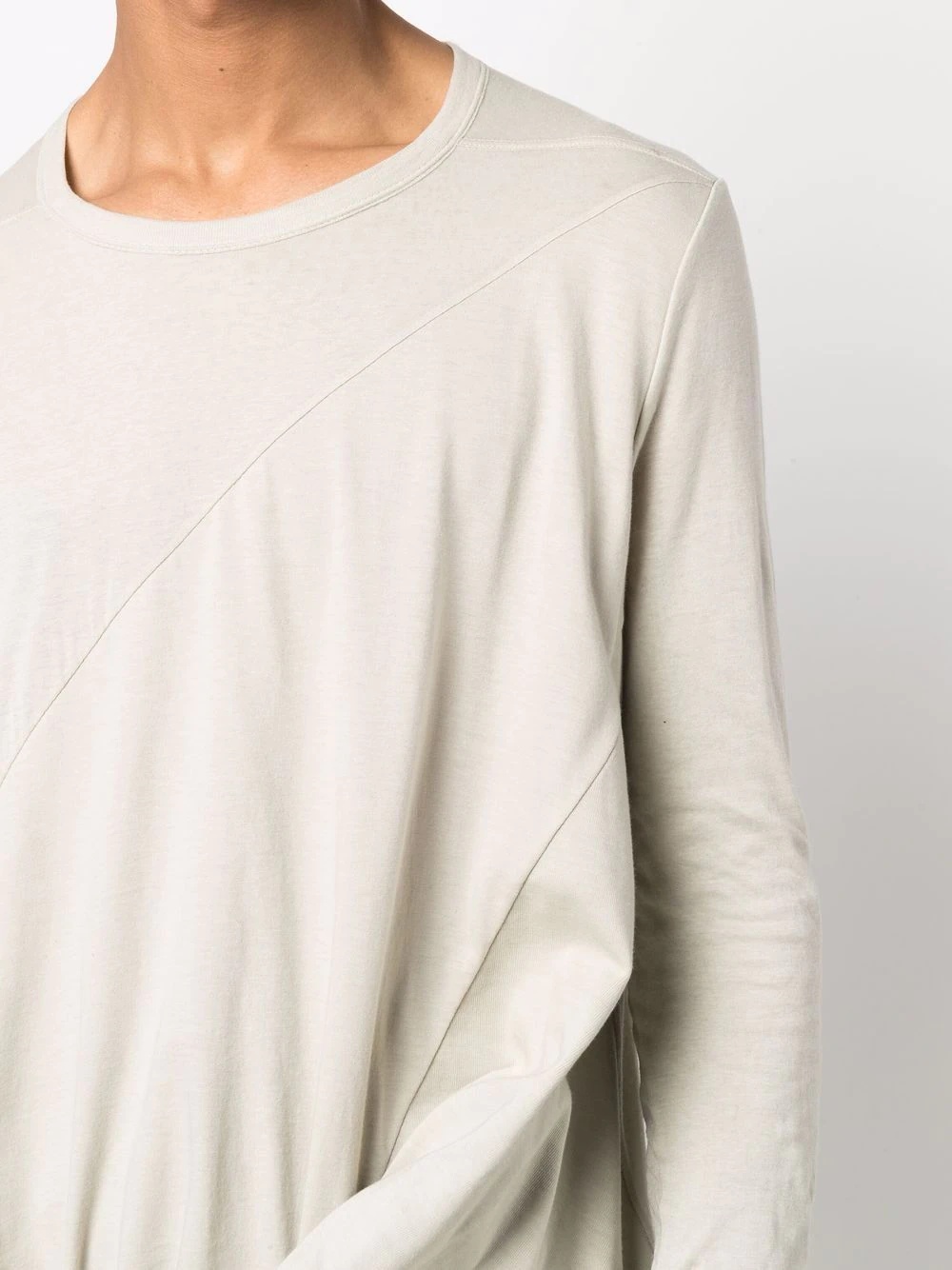 inhuman draped long-sleeve top - 5