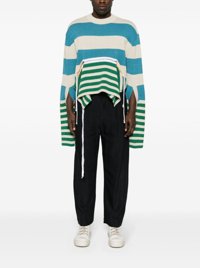 Craig Green zip-up striped jumper outlook