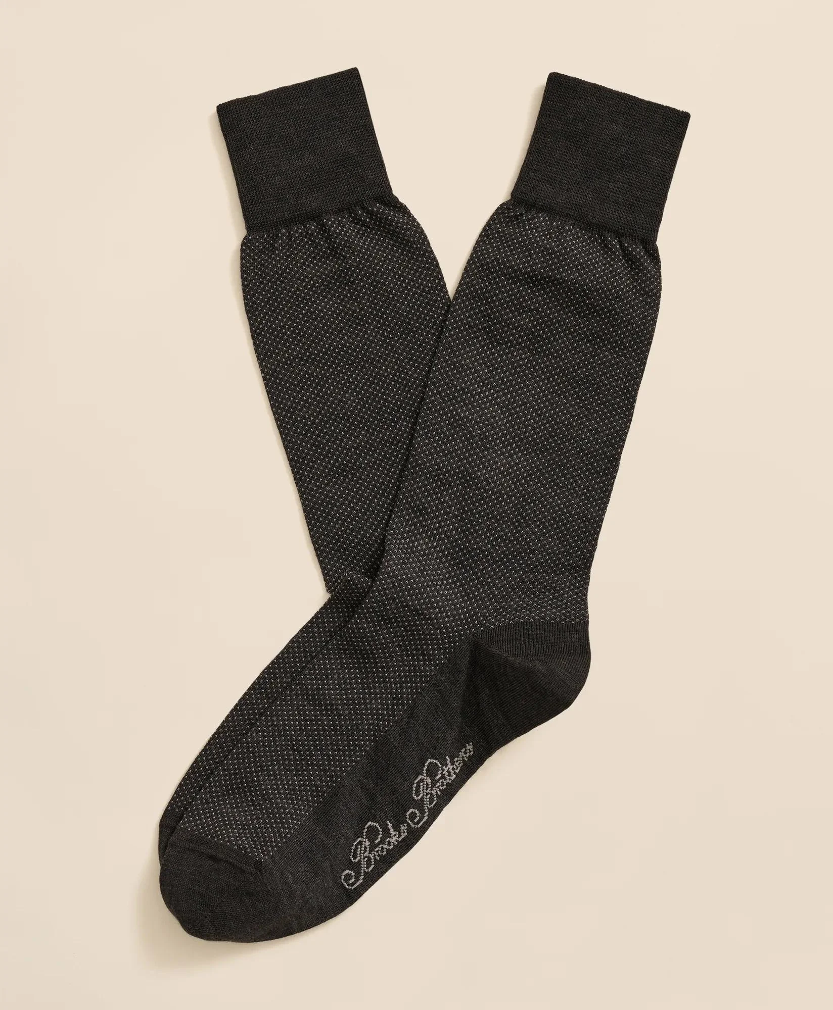 Cotton-Blend Birdseye Socks - 1