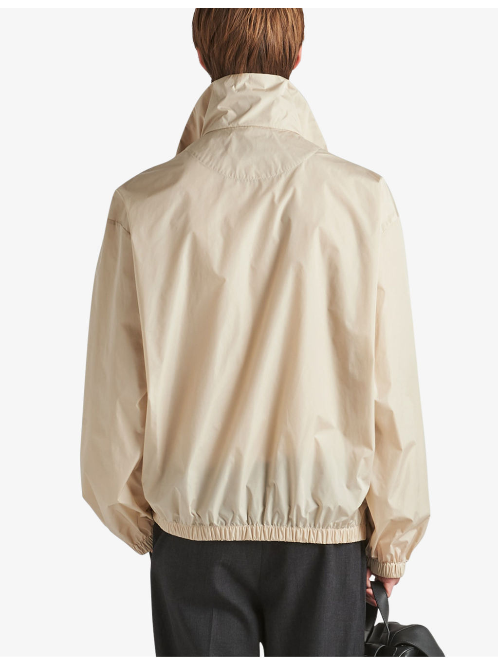 Logo-embroidered funnel-neck nylon jacket - 4
