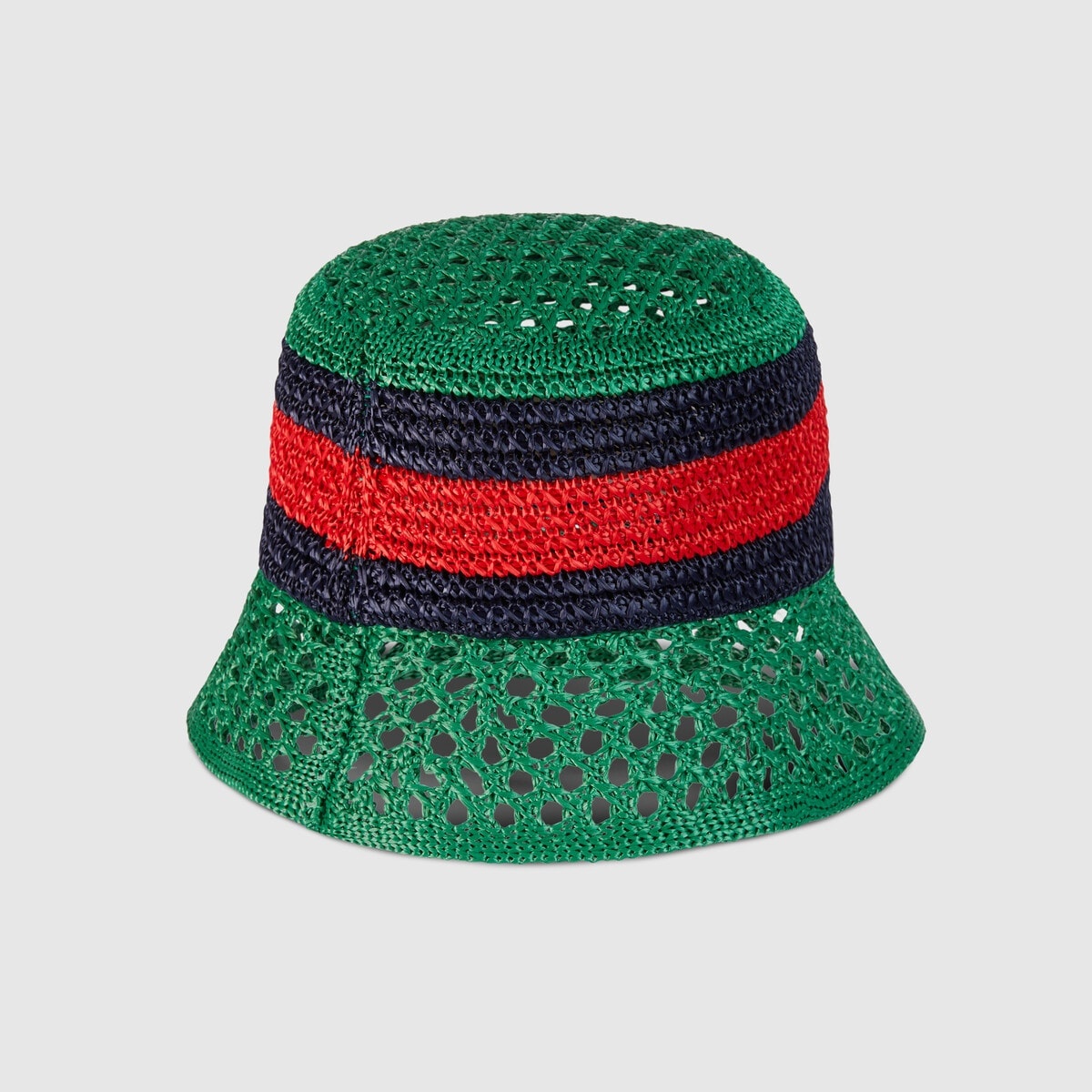 Raffia-effect viscose bucket hat - 4