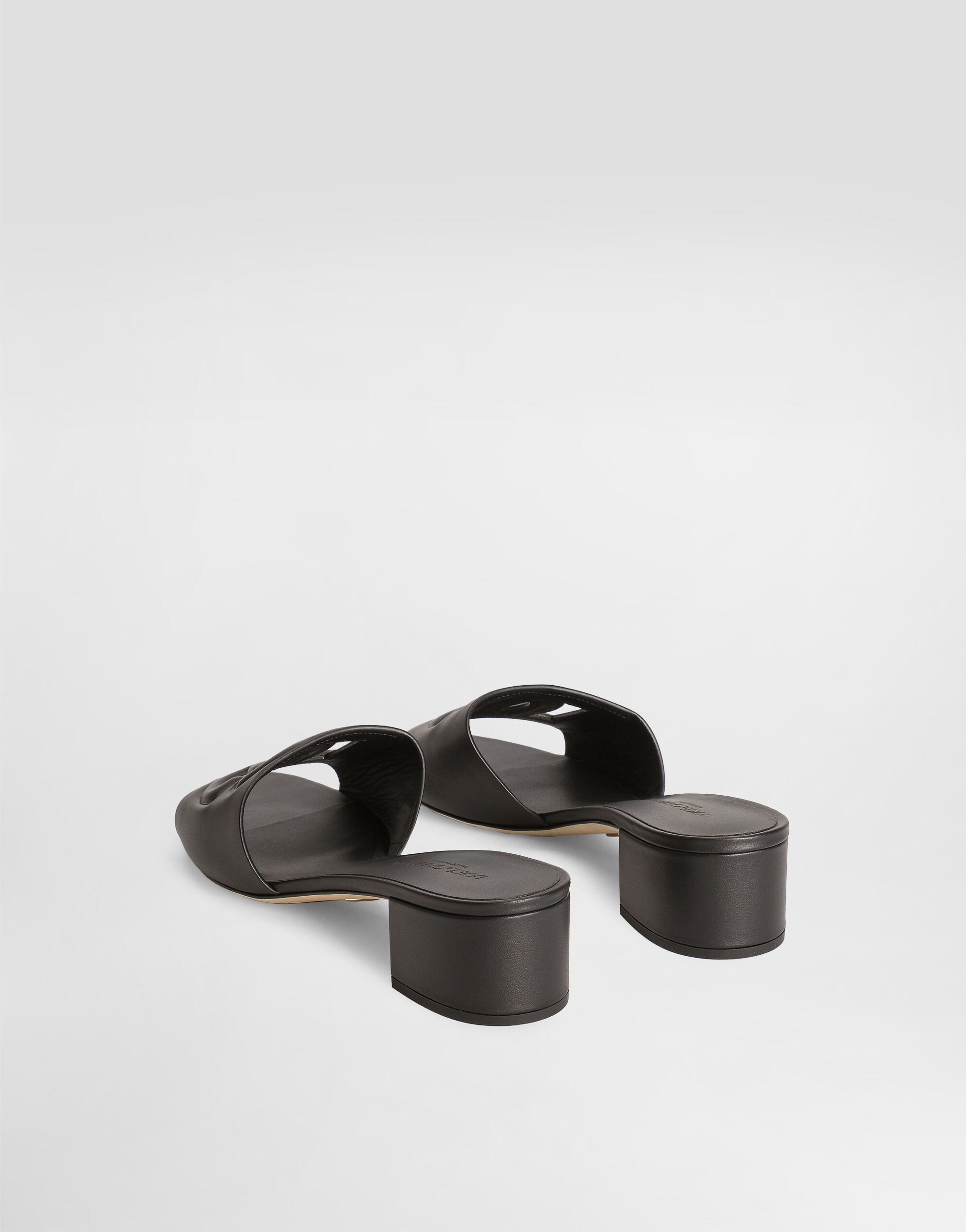 Calfskin sliders with DG logo - 4