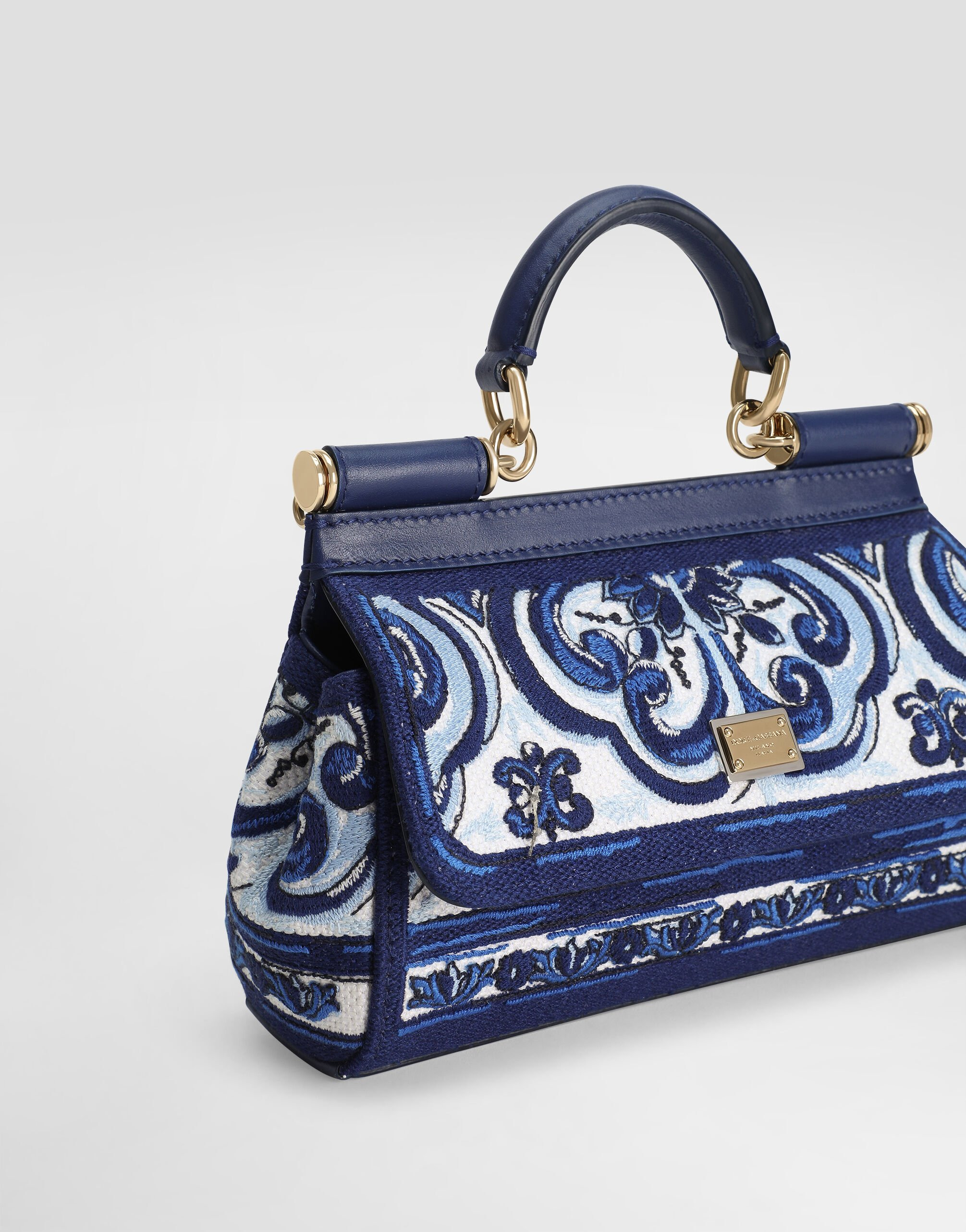 Small Sicily handbag with Majolica embroidery - 6