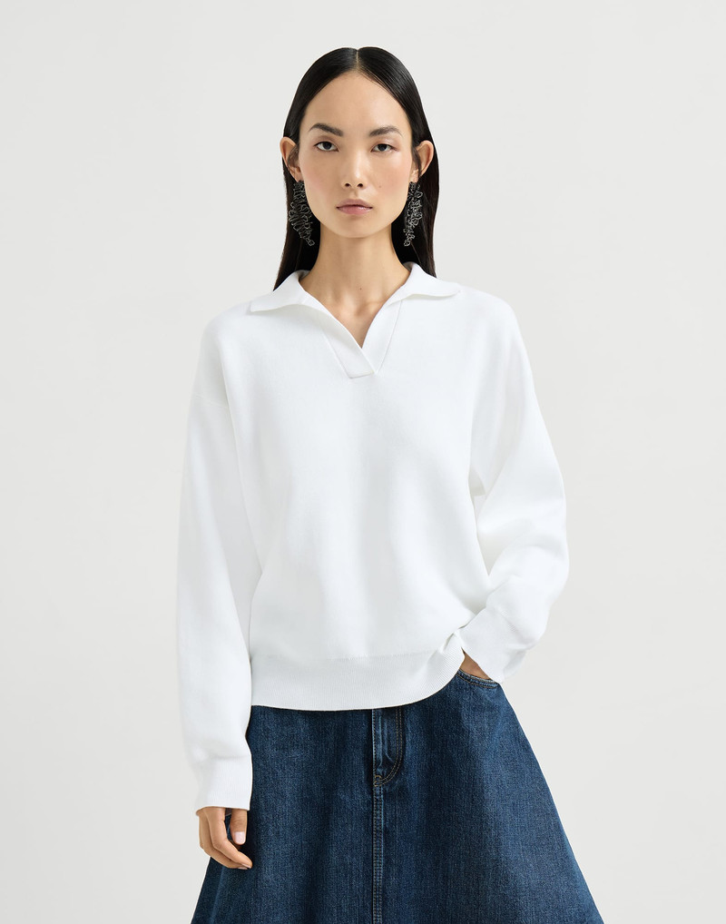Cotton double knit polo shirt 2
