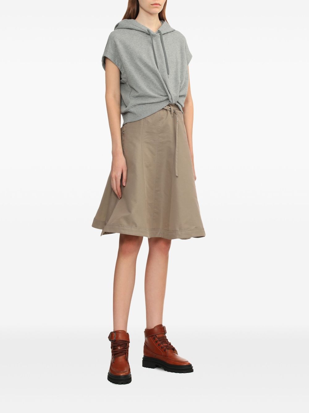 sweatshirt combo dress - 2