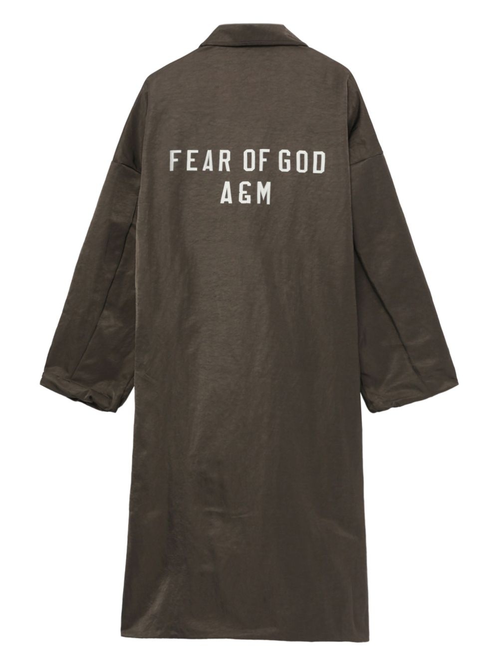 logo-print coat - 6