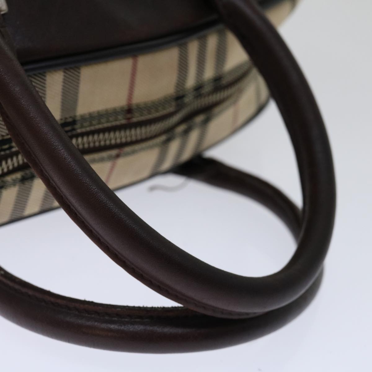 Burberry Nova Check Hand Bag Nylon Beige - 7
