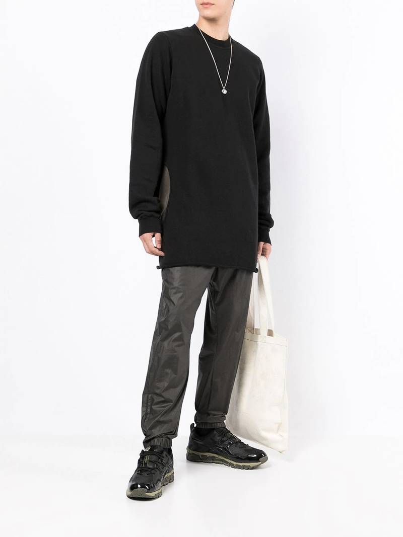Rick Owens DRKSHDW cut-out cotton sweatshirt outlook