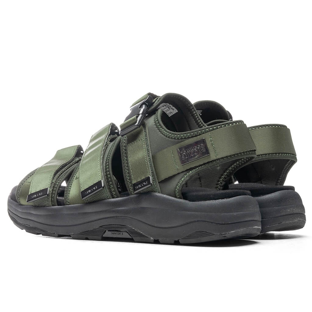 SUICOKE X TOM WOOD VEGA SANDAL - OLIVE GREEN - 3