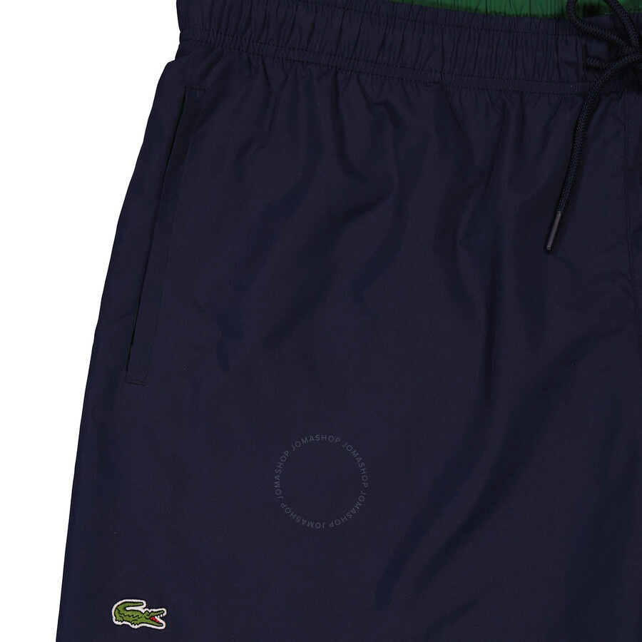 Lacoste Men's Navy Blue / Green Light Quick-Dry Swim Shorts - 7
