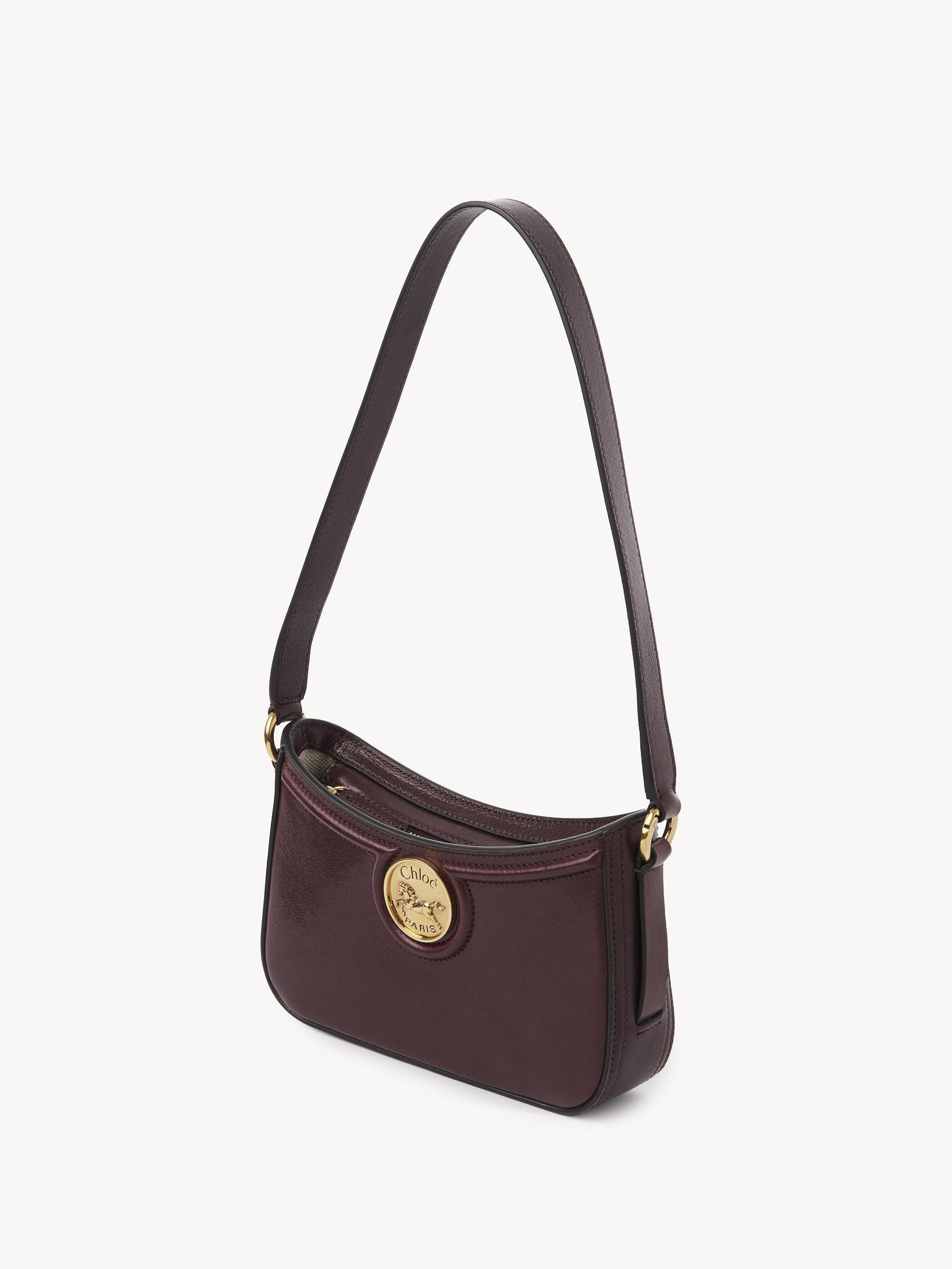 HORSE MEDAL SHOULDER BAG IN GRAINED LEATHER - 3