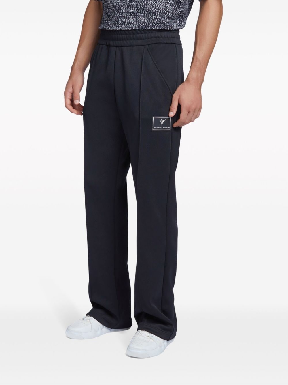 logo-patch straight-leg track pants - 3