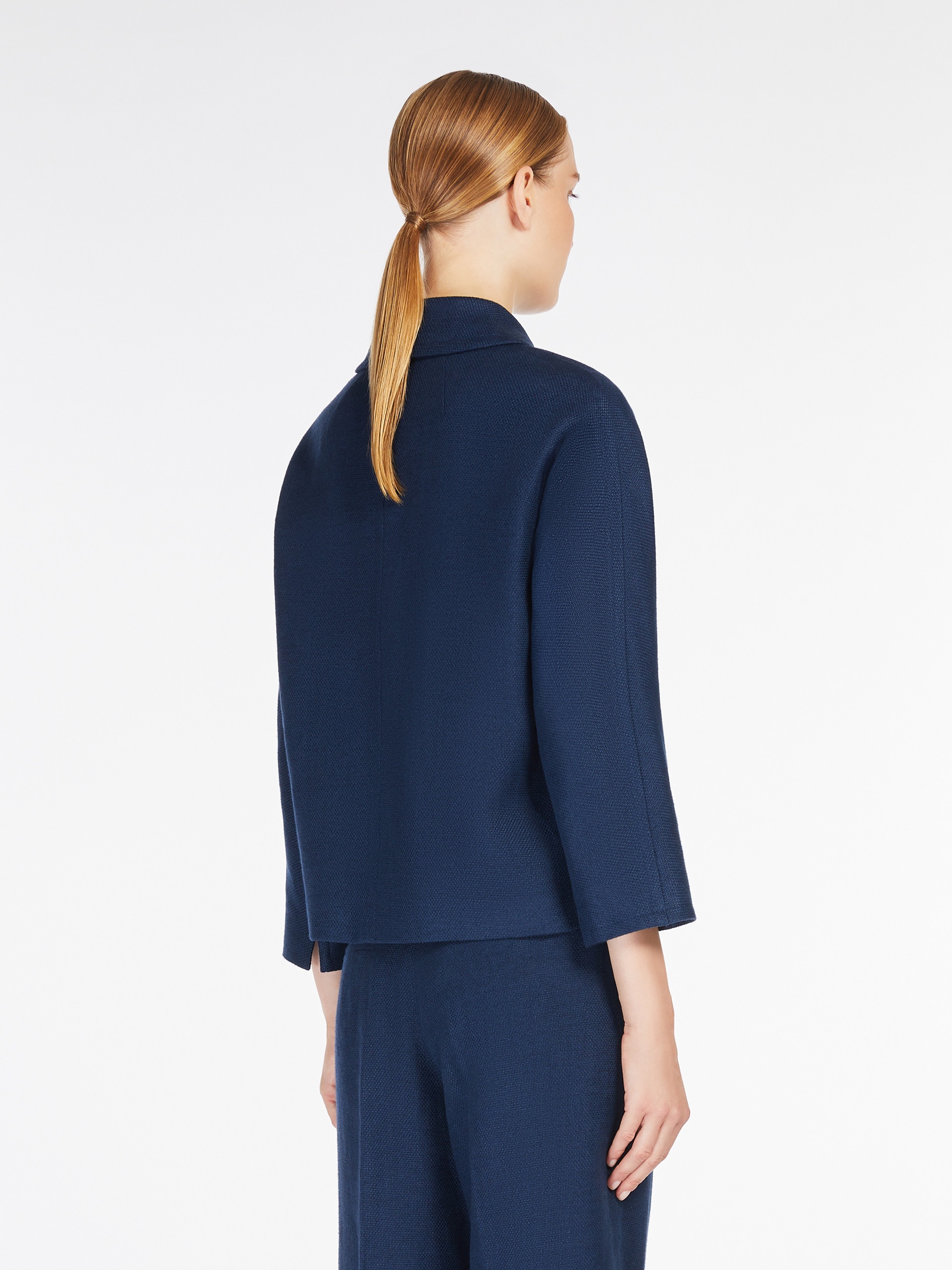 MONIA Linen and cotton boxy jacket - 4