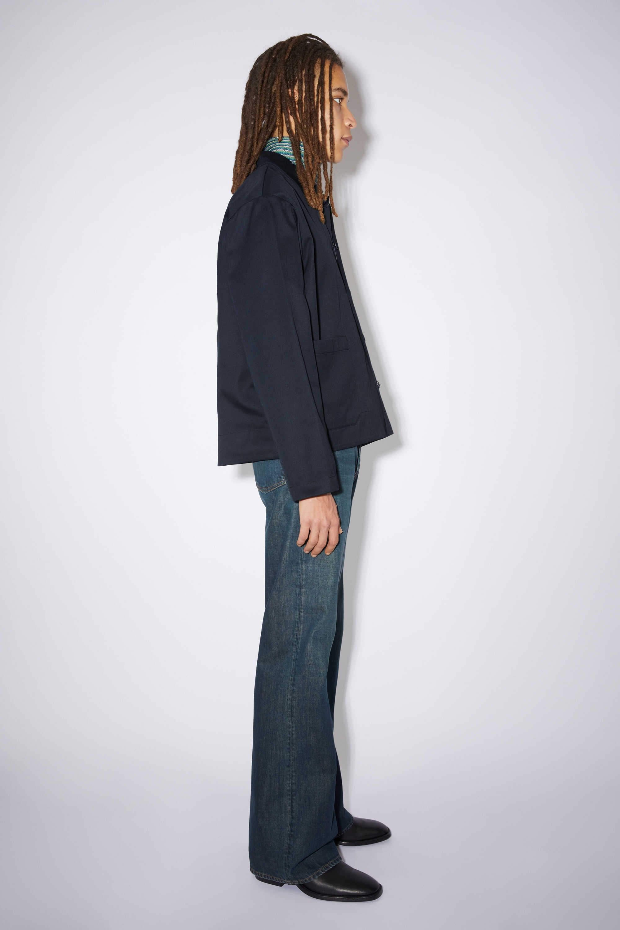 Casual jacket - Navy blue - 4
