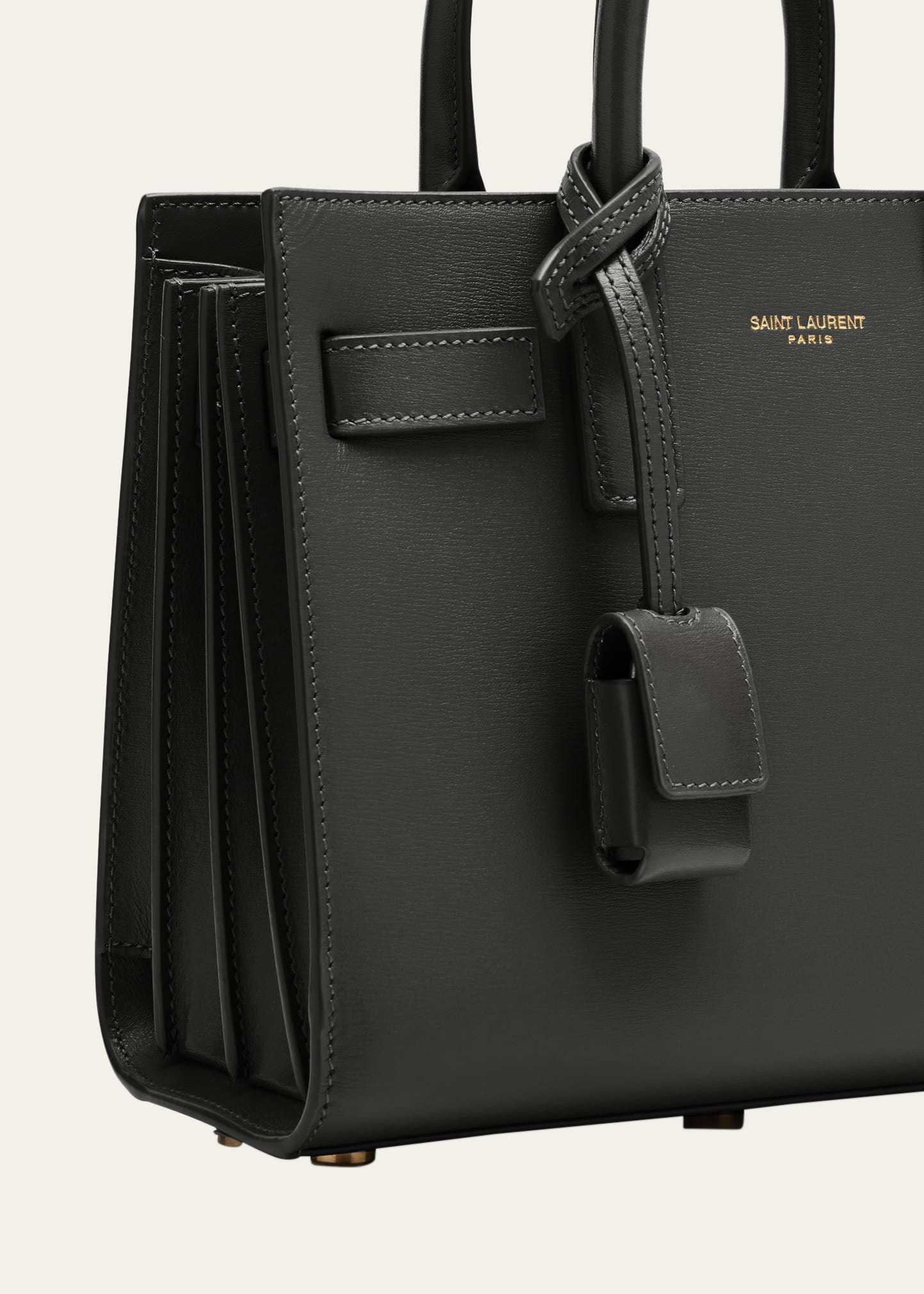 Sac de Jour Nano Shiny Leather Satchel Bag - 5