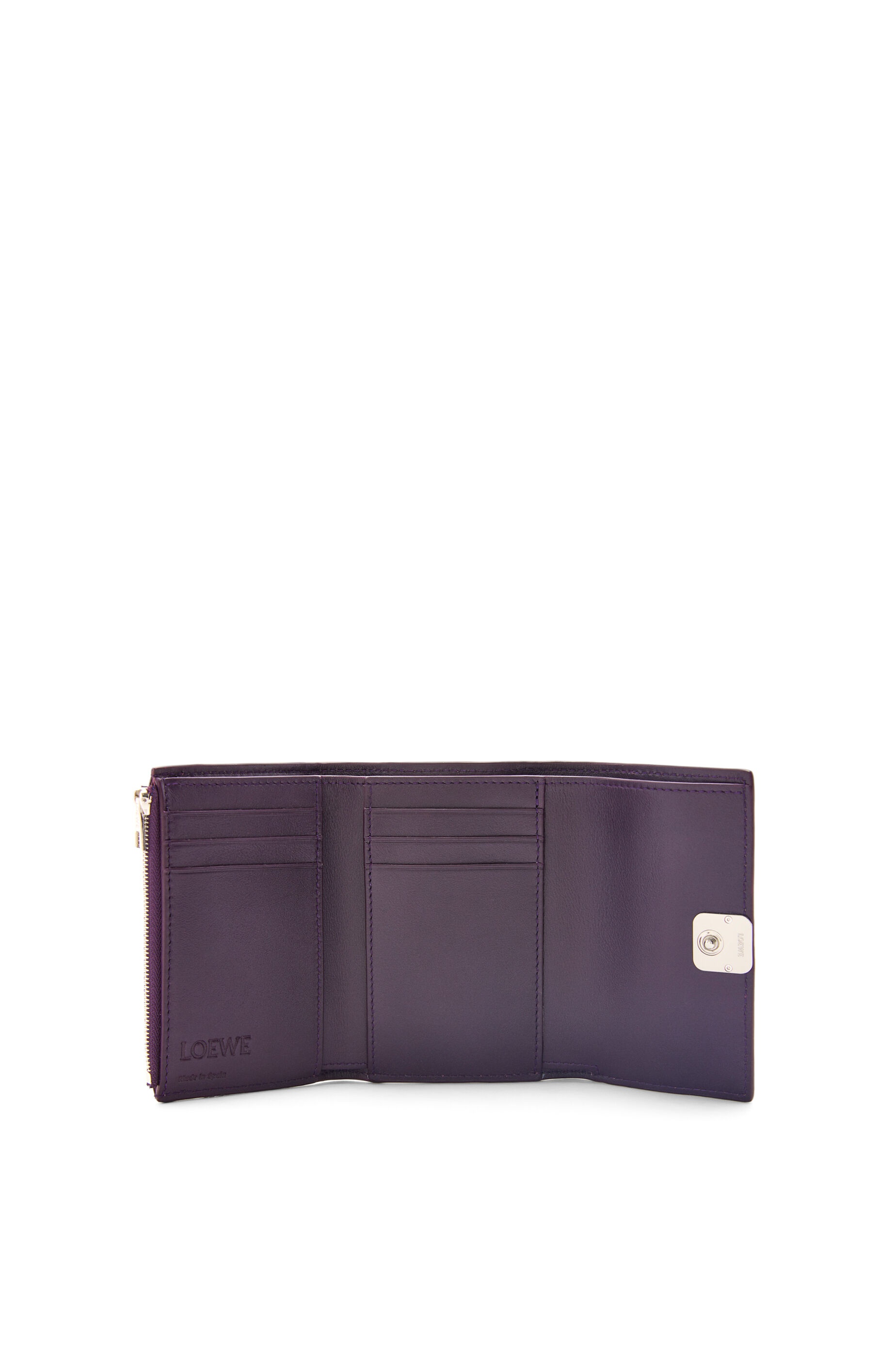 Anagram small vertical wallet in pebble grain calfskin - 2