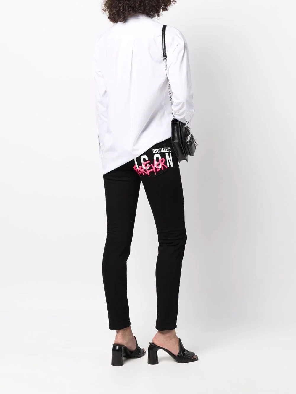 logo-print skinny jeans - 2