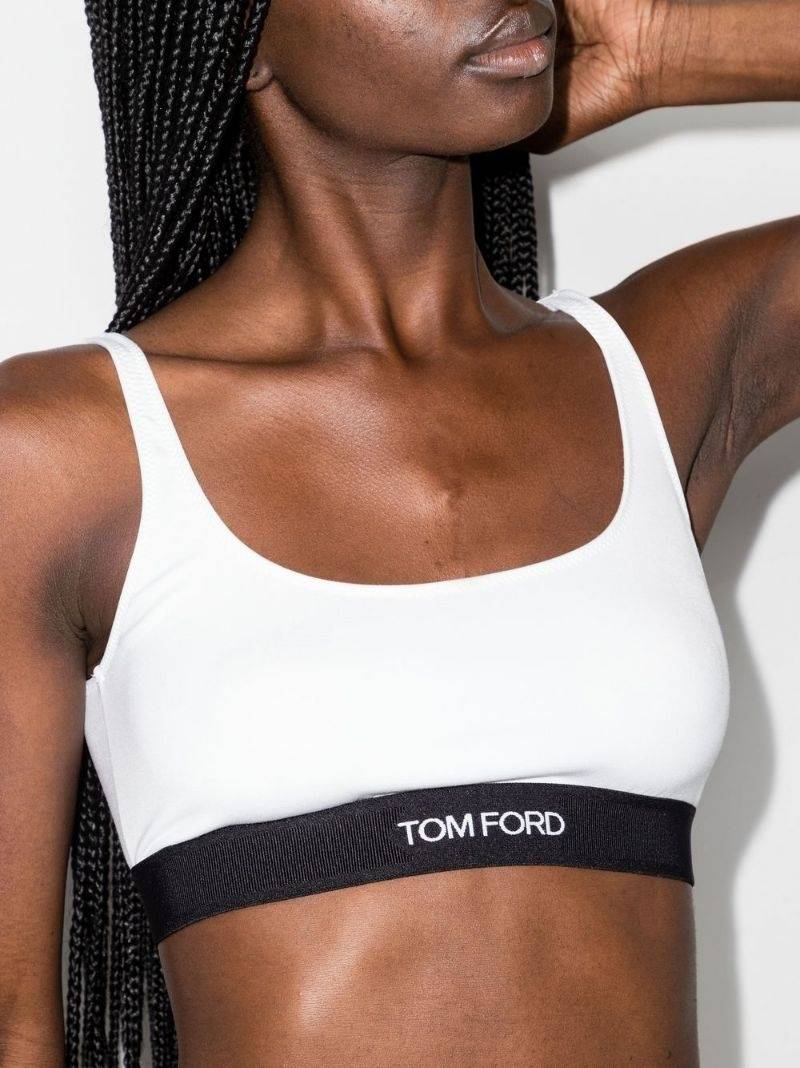 TOM FORD logo-underband bralette top outlook