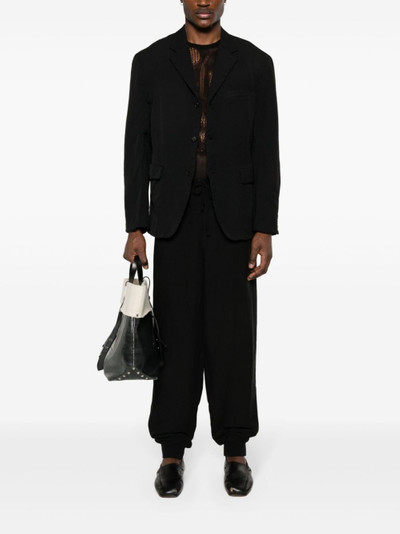 Yohji Yamamoto elasticated-waistband trousers outlook