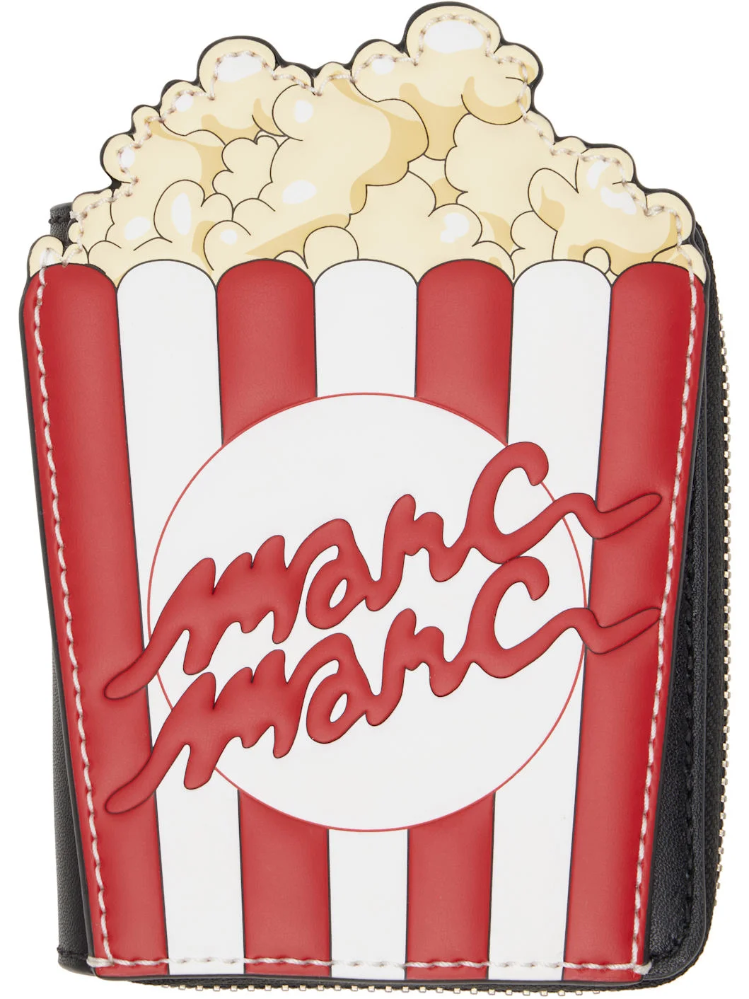 Black & Red Popcorn Slim Compact Wallet - 1