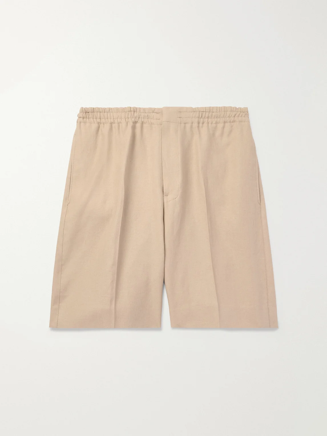 Straight-Leg Linen Shorts - 1